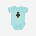 Little Humn BLU Blue Lil Hu Bear Baby Onesie