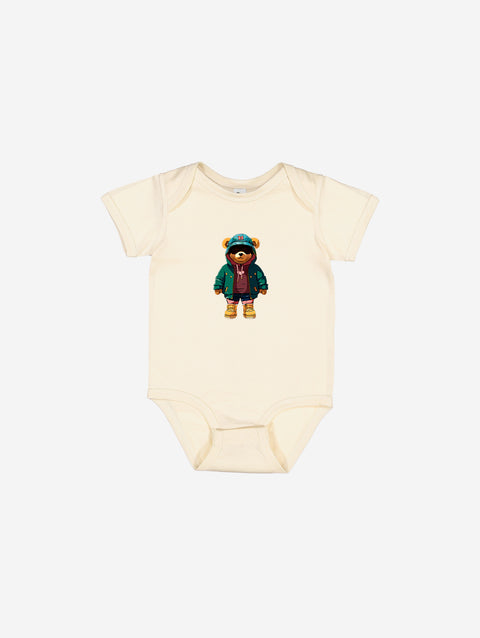 Little Humn BON Bone Lil Hu Bear Baby Onesie