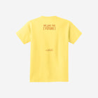 A sunny yellow youth t-shirt featuring the ['ro] bear artwork and "Go Like ['RO]" message, adding brightness and charm to any outfit.