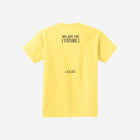 A bright daffodil yellow youth essential tee showcasing the ['LIT·TLE] HŪMN bear, adding sunny charm to every look.