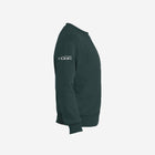 Youth fleece sweatshirt in a deep green tone, showcasing the bold LH mascot design in black. Comfortable and perfect for everyday wear.