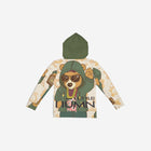 Little Humn Future Bear Green Cool Kids Hoodie