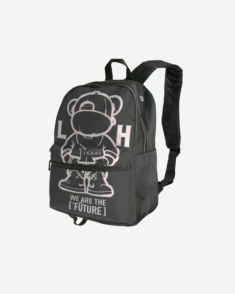 Little Humn GRA Gray Canvas Backpack