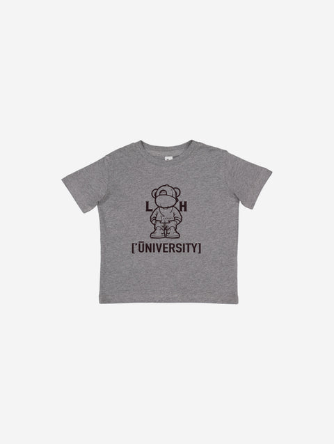 Little Humn Gray LH University Infant Jersey Tee