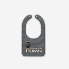 Little Humn Shadow Gray Lil Hu Baby Bib