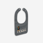 Little Humn Shadow Gray Lil Hu Baby Bib