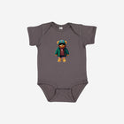 Little Humn GRA Gray Lil Hu Bear Baby Onesie