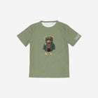 Little Humn Green Lil Hu Bear Kids Tee