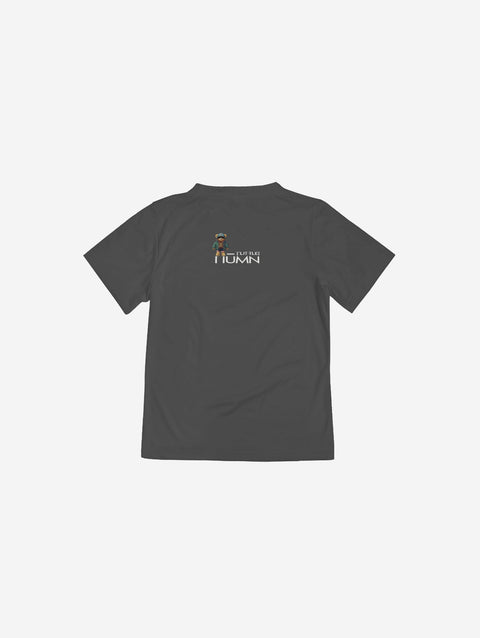 Little Humn Grey Lil Hu Bear Kids Tee