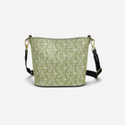 Little Humn GRN Green Leather Bucket Tote Toddler Bag
