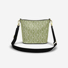 Little Humn GRN Green Leather Bucket Tote Toddler Bag