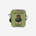 Little Humn GRN Green Messenger Shoulder Bag