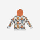 Little Humn Grown Bear Print Kids Hoodie