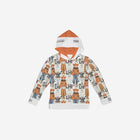 Little Humn Grown Bear Print Kids Hoodie