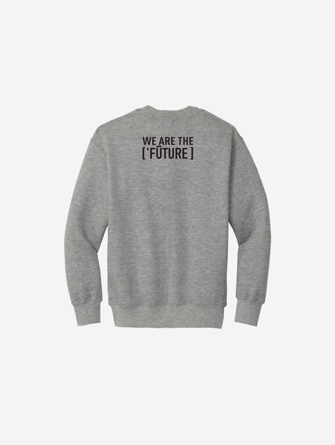 Youth fleece sweatshirt in athletic heather gray, displaying the iconic LH mascot design in black. Perfect for casual comfort.