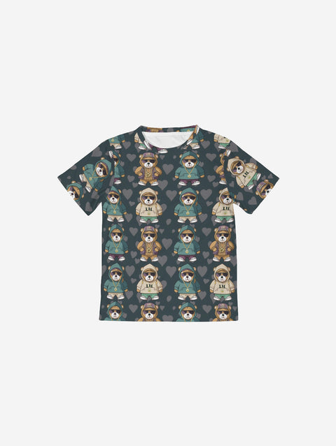 Little Humn Print Set Crewz Kids Shirt