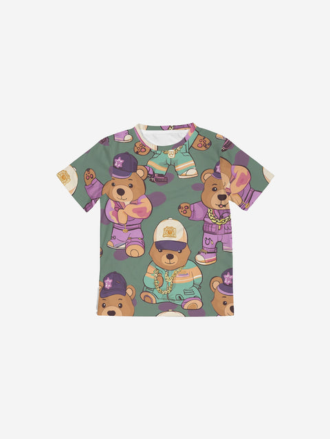 Little Humn Print Set Ice Cream Truck Kids Shirt