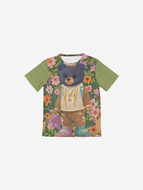 Little Humn Print Set Squad Kids Shirt