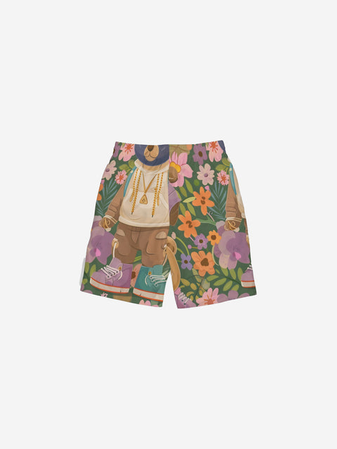 Little Humn Print Set Squad Kids Trunks