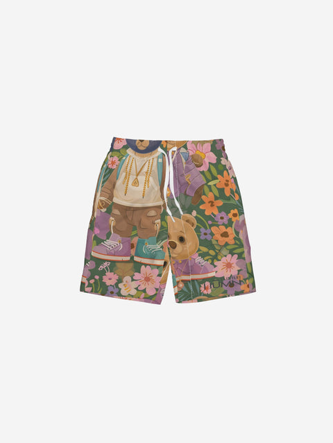 Little Humn Print Set Squad Kids Trunks