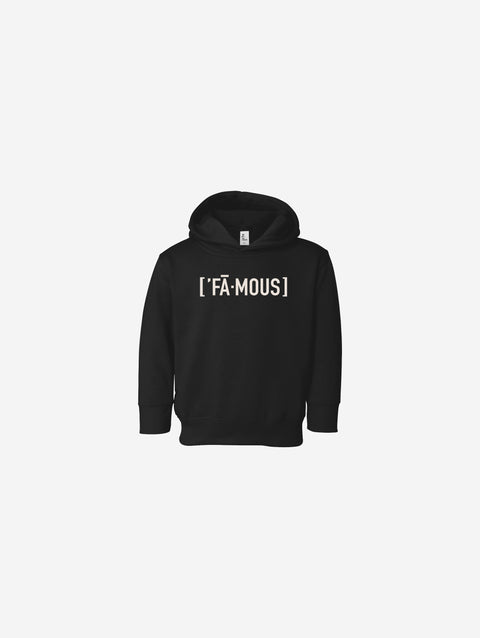 Little Humn Baby Toddler Black Famous Hoodie