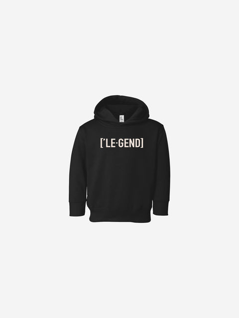 Little Humn Baby Toddler Black Legend Hoodie