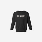 Little Humn Baby Toddler Black Unique Sweatshirt