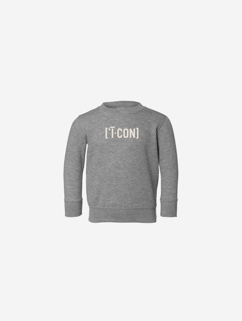 Little Humn Baby Toddler Grey Icon Sweatshirt