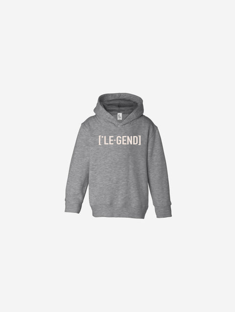 Little Humn Baby Toddler Grey Legend Hoodie