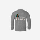 Little Humn Baby Toddler Grey Unique Sweatshirt