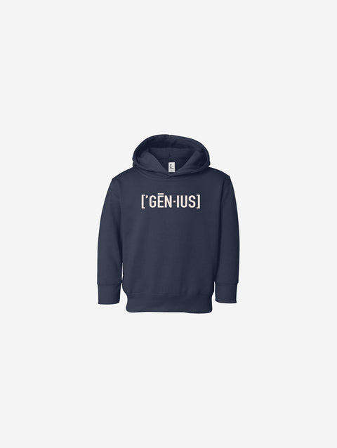 Little Humn Baby Toddler Navy Genius Hoodie