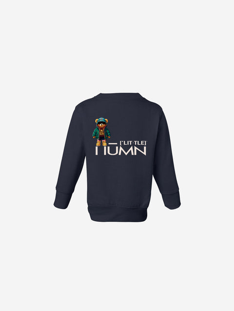 Little Humn Baby Toddler Navy Genius Sweatshirt