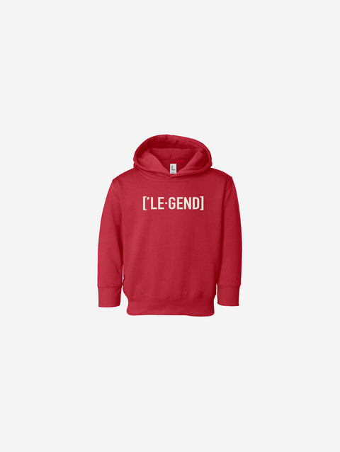 Little Humn Baby Toddler Red Legend Hoodie