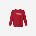 Little Humn Baby Toddler Red Unique Sweatshirt