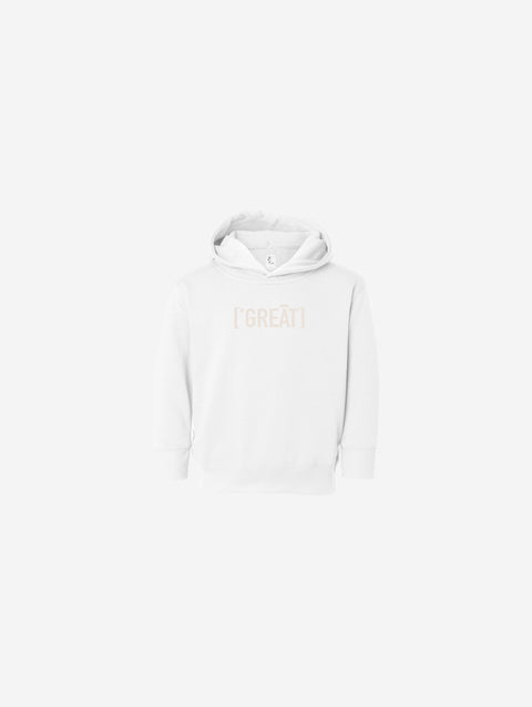 Little Humn Baby Toddler White Great Hoodie
