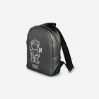 Little Humn GRA Gray Leather Backpack