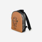 Little Humn ORG Orange Leather Backpack