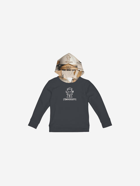 Little Humn LH University GRA Gray Kids Hoodie