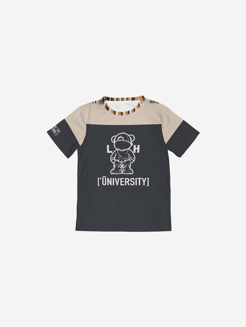 Little Humn LH University GRA Gry Kids Shirt