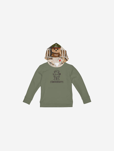 Little Humn LH University GRN Green Kids Hoodie