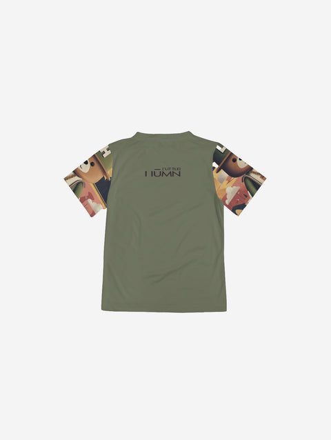 Little Humn LH University GRN Green Kids Shirt