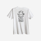 A white t-shirt with the '[LITTLE]' logo placed subtly on the left chest.