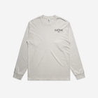 A classic bone-colored long-sleeve tee displaying the 'LITTLE Life' logo on the chest, crafted with a heavy faded finish for a timeless vintage vibe.