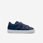 Little Humn Navy Polka Dots Cub Kids Strap Shoes