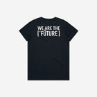 A navy-blue t-shirt with the 'Lil Hū' logo on the chest, blending sophistication and casual wear.