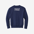 Youth fleece sweatshirt in a classic navy blue, adorned with the LH mascot design in black. A timeless and cozy option for kids.