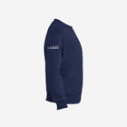 Youth fleece sweatshirt in a classic navy blue, adorned with the LH mascot design in black. A timeless and cozy option for kids.