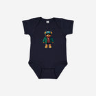 Little Humn NVY Navy Lil Hu Bear Baby Onesie