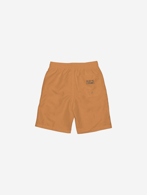 Little Humn Orange Lil Hu Bear Kids Trunks