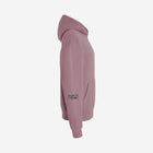 A rose-colored orchid pink hoodie with the bold text "[‘TĒĒN]" in black, minimalist design, featuring a pullover style.